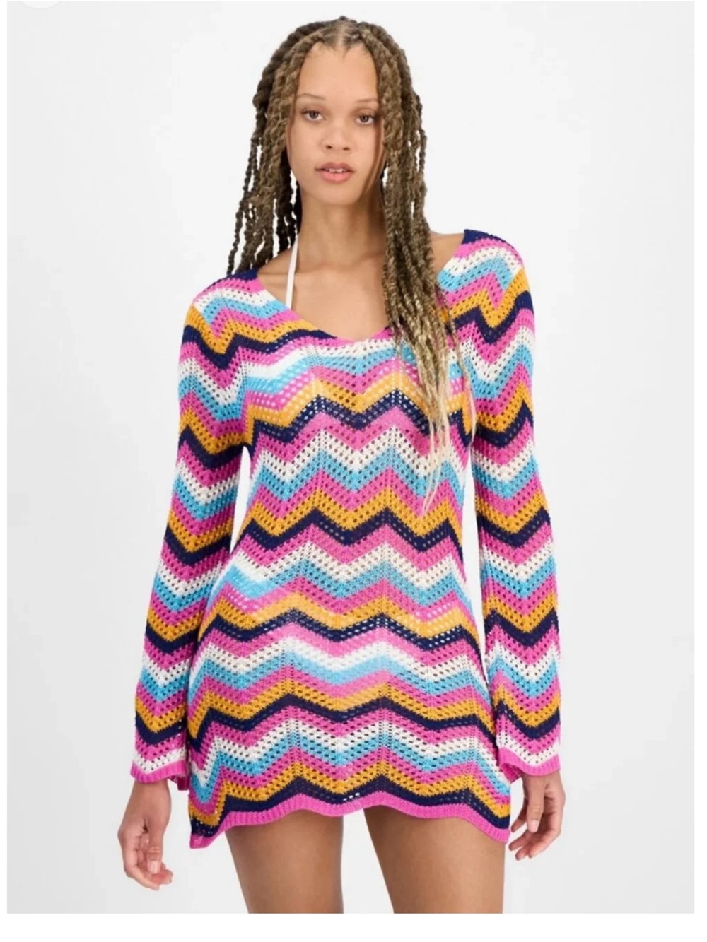 NWT Miken
Juniors' Chevron Dress Swim Cover-Up large